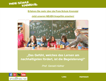 Tablet Screenshot of freieschule-kremstal.at